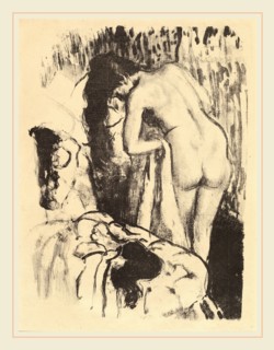 Edgar Degas, French (1834-1917), Nude Woman Standing, Drying Herself (Femme nue debout, a sa