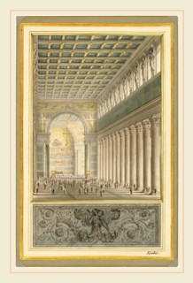 Karl Friedrich Schinkel, German (1781-1841), The Nave, Apse and Crossing of a Cathedral for Berlin,