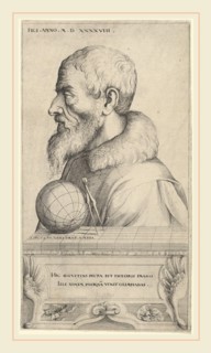 Augustin Hirschvogel, German (1503-1553), Self-Portrait, 1548, etching