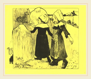 Paul Gauguin, French (1848-1903), Pleasures of Brittany (Joies de Bretagne), 1889, lithograph