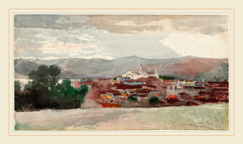 Winslow Homer, Santiago de Cuba, American, 1836-1910, 1885, watercolor and pen and black ink over