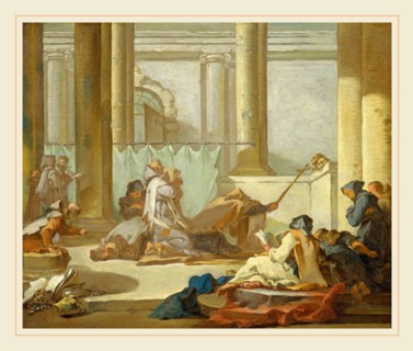 Michel-FranÃ§ois Dandré-Bardon, French (1700-1783), The Adoration of the Skulls, c. 1733-1734, oil