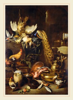 Antonio Maria Vassallo, The Larder, Italian, c. 1620-1664-1673, probably c. 1650-1660, oil on
