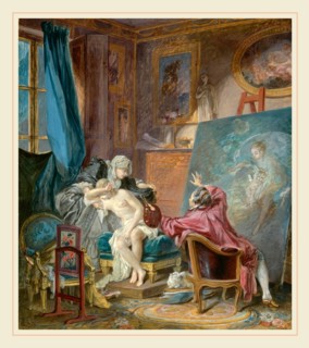 Pierre-Antoine Baudouin, The Honest Model, French, 1723-1769, 1769, gouache with touches of