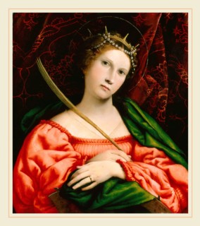Lorenzo Lotto, Saint Catherine, Italian, c. 1480-1556-1557, 1522, oil on panel