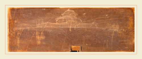 Thomas Cole, Sketch for Ohio State Capitol Design, American, 1801-1848, c. 1838, drawing on panel
