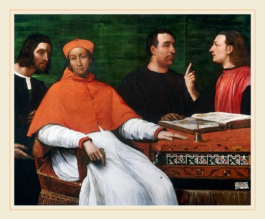 Sebastiano del Piombo, Cardinal Bandinello Sauli, His Secretary, and Two Geographers, Italian,