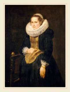 Sir Anthony van Dyck, Portrait of a Flemish Lady, Flemish, 1599-1641, probably 1618, oil on canvas