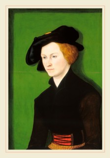 Lucas Cranach the Elder, Portrait of a Woman, German, 1472-1553, 1522, oil on panel