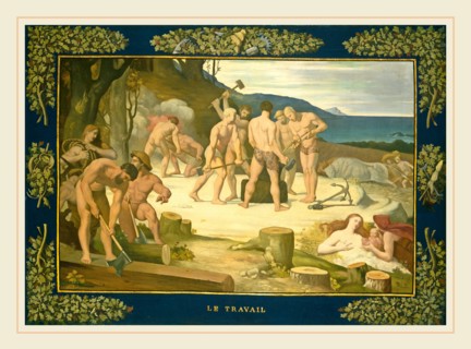 Pierre Puvis de Chavannes, French (1824-1898), Work, c. 1863, oil on canvas
