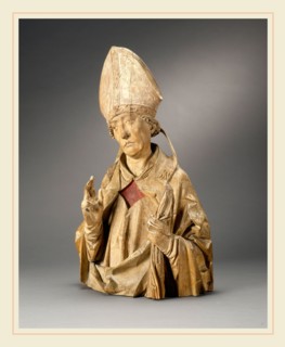 Tilman Riemenschneider, German (c. 1460-1531), A Bishop Saint (Burchard of WÃ¼rzburg?), c.