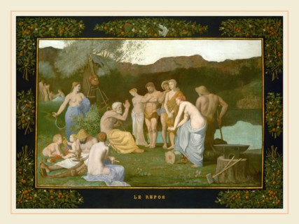 Pierre Puvis de Chavannes, French (1824-1898), Rest, c. 1863, oil on canvas