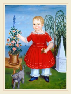 American 19th Century, Memorial to Nicholas M. S. Catlin, c. 1852, oil on canvas
