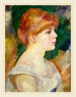 Auguste Renoir, Suzanne Valadon, French, 1841-1919, c. 1885, oil on canvas