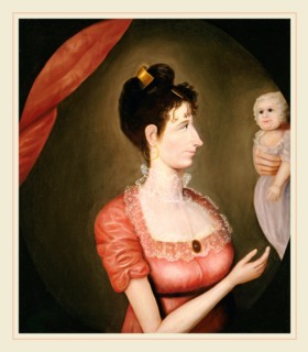 American 19th Century, The Proud Mother, c. 1810, oil on canvas