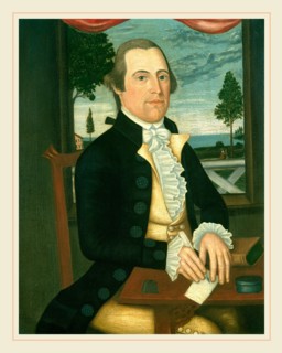 The Denison Limner (Probably Joseph Steward), Captain Elisha Denison, American, active c. 1790, c.
