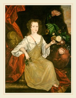 American 18th Century, Young Woman with a Butterfly, c. 1710, oil on canvas