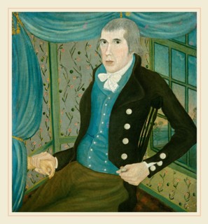 American 18th Century, Dr. Philemon Tracy, c. 1790, oil on paper on board on canvas