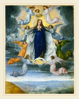 Michel Sittow (Netherlandish, c. 1469-1525-1526), The Assumption of the Virgin, c. 1500, oil on