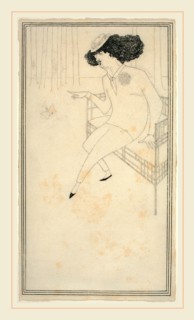 Aubrey Beardsley, British (1872-1898), Caricature of J.M. Whistler, pen and black ink on wove paper