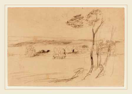 Randolph Caldecott, British (1846-1886), Trouville-sur-Mer, 1879, graphite on wove paper