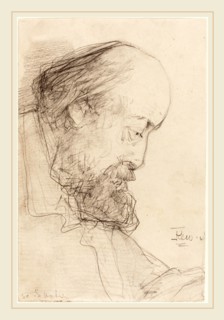 Francis Seymour Haden, British (1818-1910), Griff, probably c. 1864, graphite on wove paper