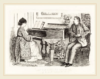 George Du Maurier, British (1834-1896), "--And mist or glim, I'd sail with him, if he would sail