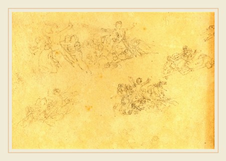 John Flaxman, British (1755-1826), Sheet of Studies, graphite