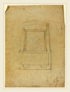 John Flaxman, British (1755-1826), Design for a Monument, graphite