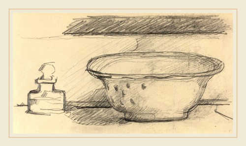 Paul Cézanne, French (1839-1906), Wash Basin and Scent Bottle [recto], 1877-1881, graphite