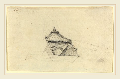 Charles Meryon, French (1821-1868), Seine Boat for "Le Pont-au-Change", probably c. 1854, graphite