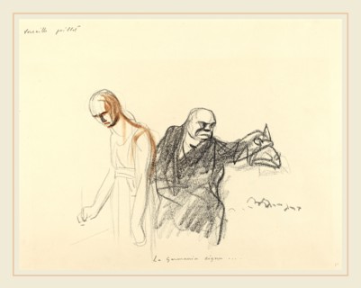 Jean-Louis Forain, Versailles juillet.  La Germania signe..., French, 1852-1931, probably 1919,