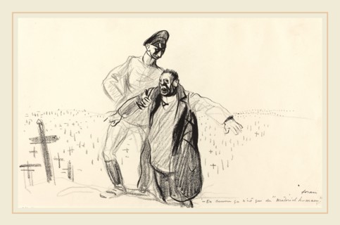 Jean-Louis Forain, En somme ca n'est que du "materiel humain.", French, 1852-1931, c. 1914-1919,