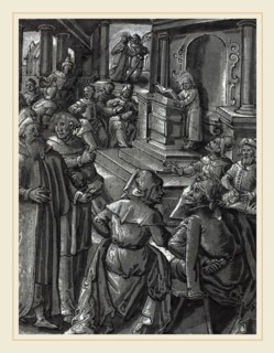 German 16th Century, Christ Healing the Lame [verso], c. 1600, pen and black ink with brush and