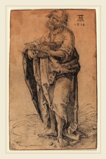 Hans SÃ¼ss von Kulmbach, German (c. 1485-1522), A Standing Apostle Holding a Book, c. 1510 or