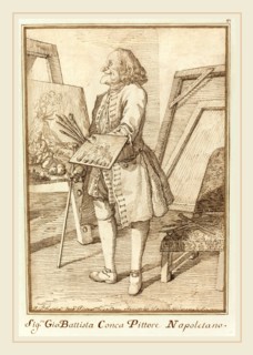 Pier Leone Ghezzi, Italian (1674-1755), Signore Sebastiano Conca, Pittore Napoletano, 1734-1755,