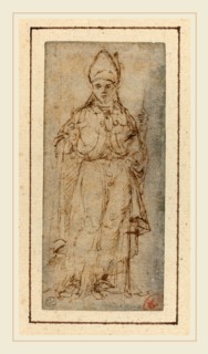 Giovanni Bellini, Italian (c. 1430-1435-1516), Saint Louis of Toulouse Holding a Book, c. 1465, pen