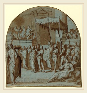 Attributed to Giovanni Balducci, Italian (c. 1560-1631 or after), The Entry of Saint Antoninus into