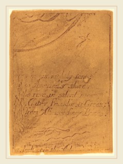 William Blake, British (1757-1827), Restrike from fragment of cancelled plate for"A Prophecy",