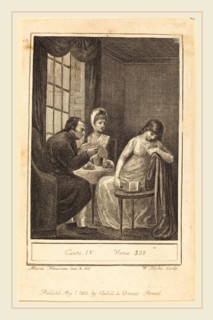 William Blake after Mary Ann Flaxman, British (1757-1827), Canto IV, Verse 328, 1803, engraving