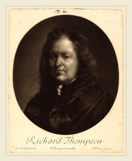 Francis Place after Gerard Soest,English, (1647-1728), Richard Tompson, c. 1680, mezzotint on laid