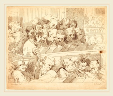 Lydia Bates after John Hamilton Mortimer, British (active 1784), Choir, etching in brown