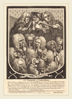 William Hogarth,English, (1697-1764), The Company of Undertakers, 1736-1737, etching and engraving