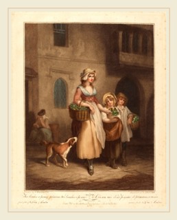 Luigi Schiavonetti after Francis Wheatley, Italian (1765-1810), Two Bunches a Penny, Primroses,