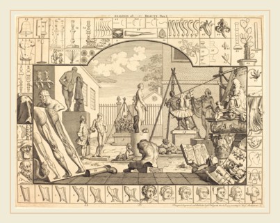 William Hogarth,English, (1697-1764), Analysis of Beauty: pl.1, 1753, etching and engraving