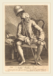 William Hogarth,English, (1697-1764), John Wilkes Esq., 1763, etching