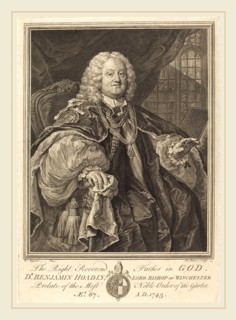 Bernard Baron after William Hogarth, French (1696-1762), Bishop Hoadly, 1743, engraving