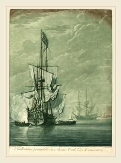 Elisha Kirkall after Willem van de Velde the Elder,English, (c. 1682-1742), Shipping Scene from the