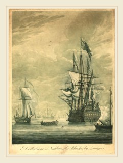 Elisha Kirkall after Willem van de Velde the Younger,English, (c. 1682-1742), Shipping Scene from