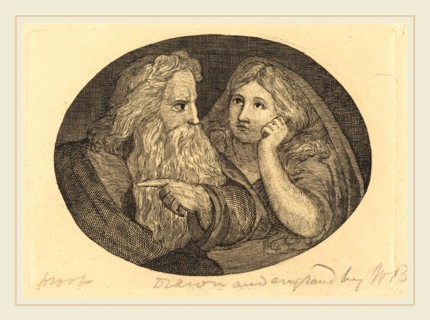 Thomas Butts, Jr. after William Blake, British (active c. 1806-1808), Lear and Cordelia, probably c